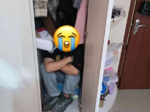 关于男朋友来家里玩爸爸突然回来了，哈哈哈笑拉了